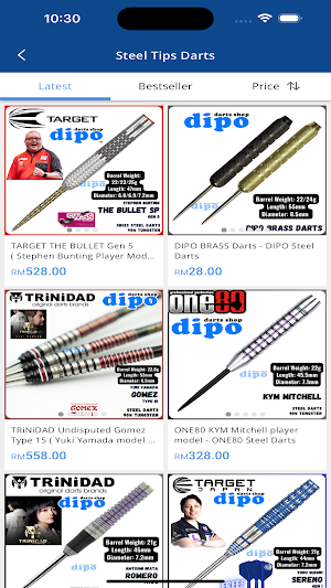 DIPO Darts Shop Screenshot 2