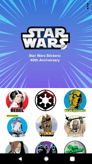 Star Wars Stickers: 40th Anniversary Screenshot 0