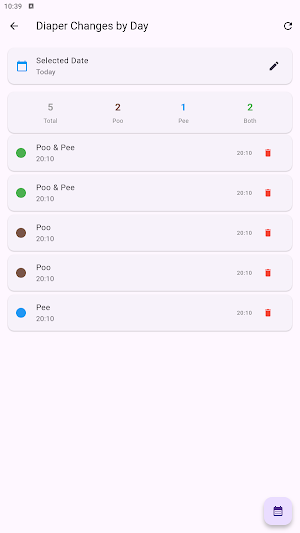 Diaper Change Tracker Screenshot 2