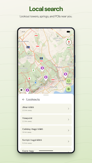 Turistautak - Hiking Paths Screenshot 3
