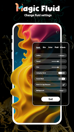 Magic Fluid- 4D Live Wallpaper Screenshot 1
