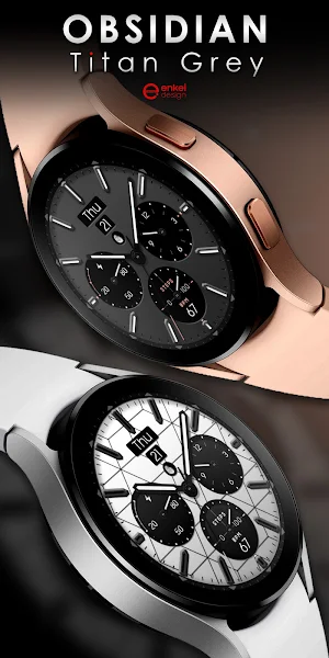 OBSIDIAN Titan Grey watch face Screenshot 3