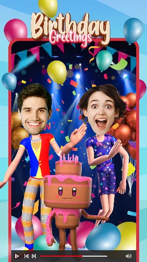 Birthday Greetings Video Maker Screenshot 0