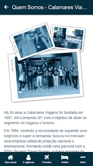 Calamares Viagens Screenshot 1