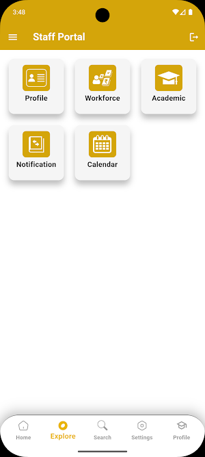 DSU Employee portal Screenshot 2