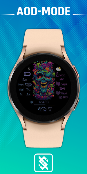 BFF63- Neon Art Skull colorful Screenshot 1