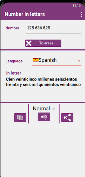 Number in letters Screenshot 3