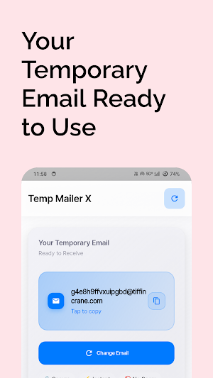 Temp Mail - Temporary Email Screenshot 2