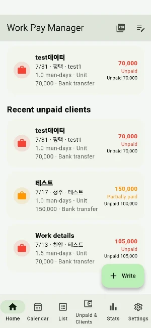 Field Note- Work Log&Timesheet Screenshot 1