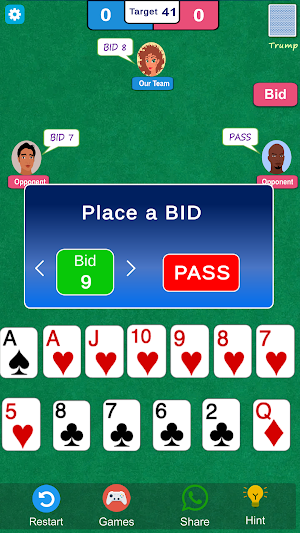 Tarneeb Card Game (طرنيب) Screenshot 2
