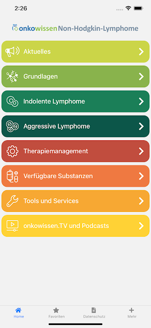 Non-Hodgkin-Lymphom onkowissen Screenshot 0