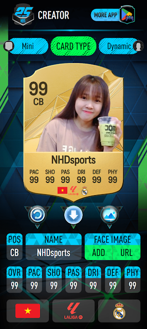 NHDFUT FC 25 Card Creator Screenshot 1