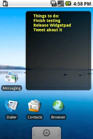 Widgetpad Screenshot 1
