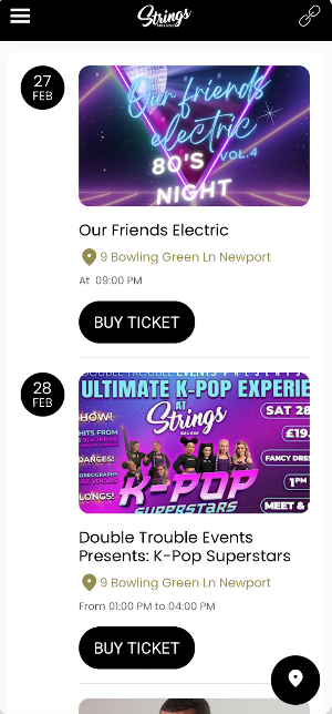 Strings Bar & Venue IOW Screenshot 2