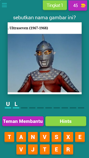 tebak nama ultraman Screenshot 0