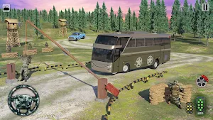 Army Coach Bus Driving Sim 3D Screenshot 2