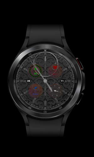 Blackand Copper Watch Face Z81 Screenshot 3