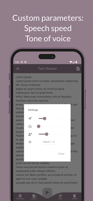 Text Reader: Text to Speech Screenshot 2