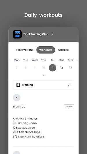 Tidal Training Club Screenshot 3