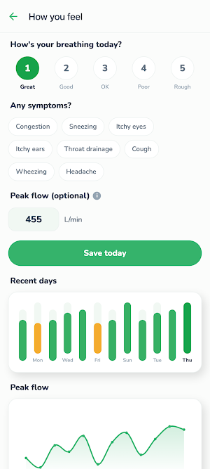 SafeInhale: Air, Pollen & Flu Screenshot 3