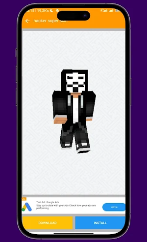 Hacker Skin for Minecraft PE Screenshot 0