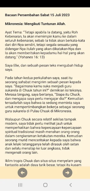 Bacaan Persembahan Advent 2023 Screenshot 0