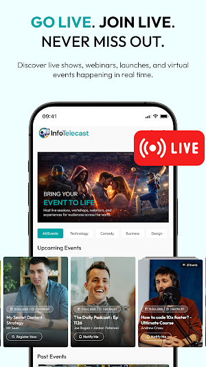 InfoTelecast: Live Stream Screenshot 1