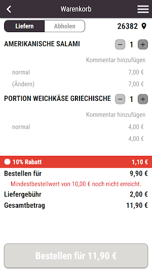 Papa Pizza Wilhelmshaven Screenshot 1