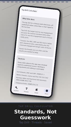 Tap Drill Calculator Screenshot 3