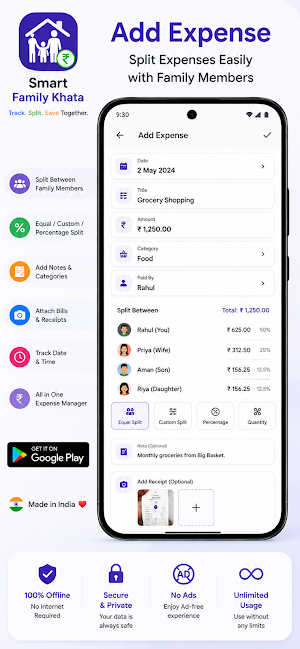 Smart Family Khata Tracker Screenshot 2