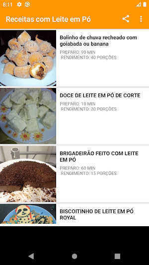 Receitas com Leite em Pó Fáceis Screenshot 2