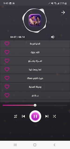 جميع اغاني ثنائي العاصمة دون ت Screenshot 2