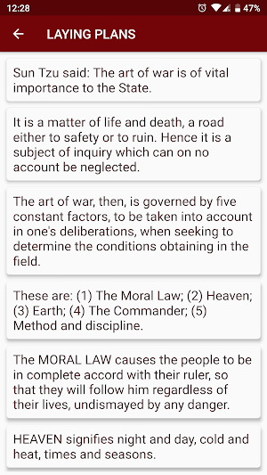 Art of War (Sun Tzu) Screenshot 1