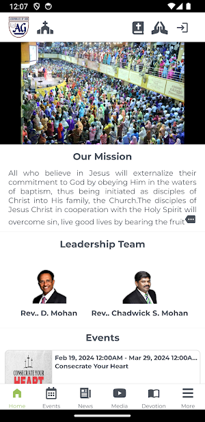 AG Church App Screenshot 0