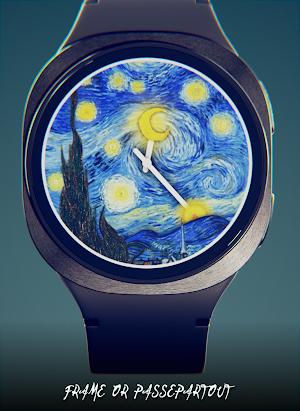 Starry Night Depth Watch Face Screenshot 0