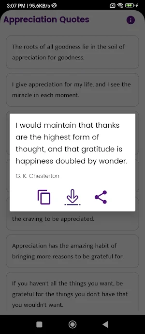 Appreciation Quotes and Saying Screenshot 3