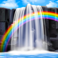 waterfall background