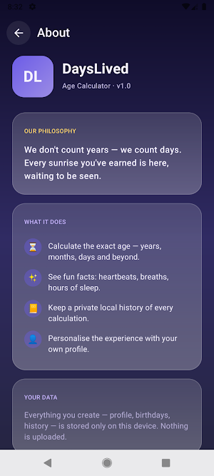 DaysLived Screenshot 2