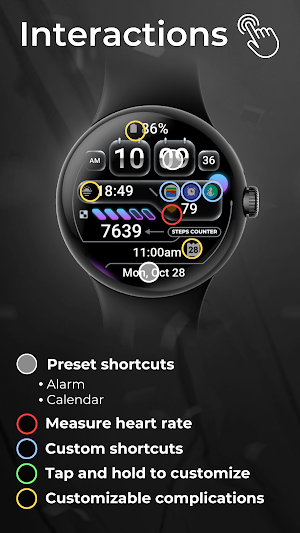 OMG 02 - Digital Watch Face Screenshot 3