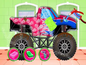 Monster Truck Cleanup: Car Repair & Fix It Game Screenshot 2
