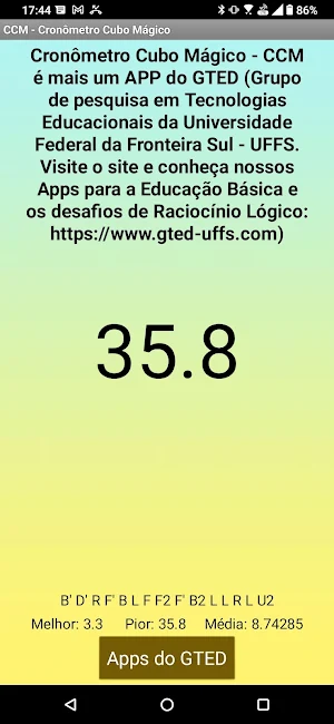 Cronômetro Cubo Mágico - CCM Screenshot 1