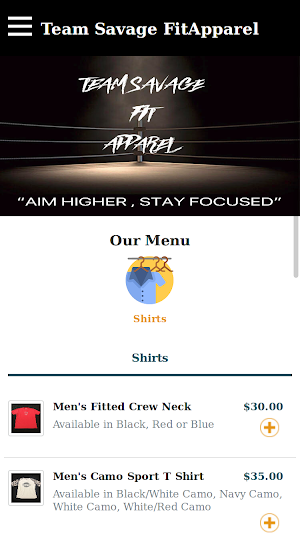 Team Savage Fit Apparel Screenshot 3