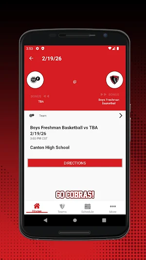 Canton High School Athletics Screenshot 2