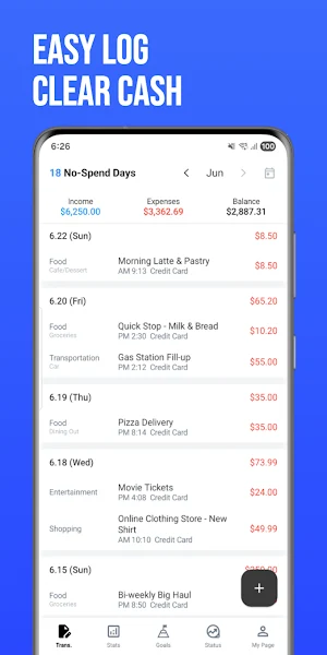 No-Spend Money Manager Screenshot 3