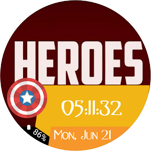 Watch Face Super Hero Wear Os Screenshot 2