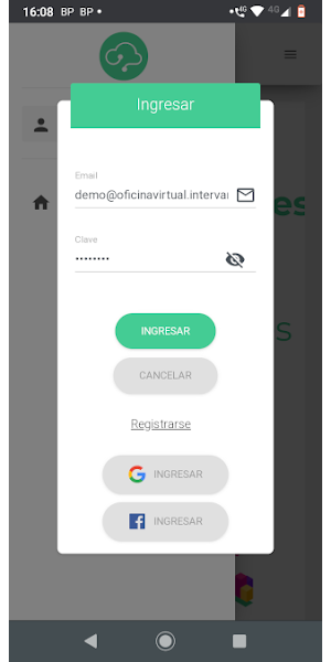 Oficina Virtual Las Lajas Screenshot 1