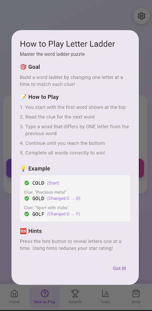 Letter Ladder Screenshot 1