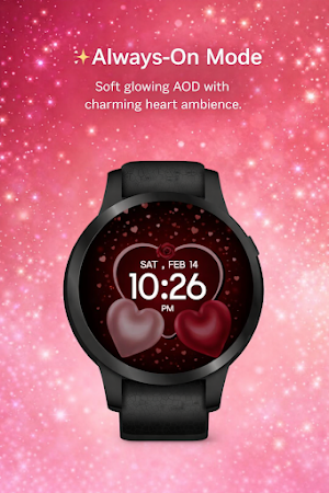 3D Valentine Hearts WatchFace Screenshot 2