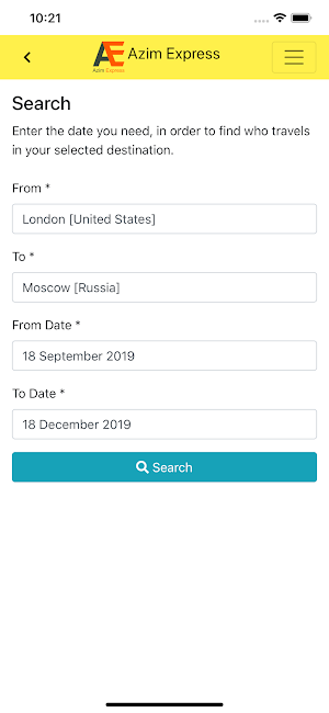 Azim Express Screenshot 1