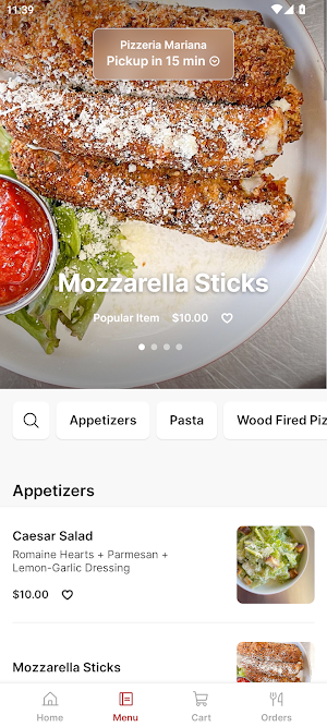 Pizzeria Mariana Screenshot 1